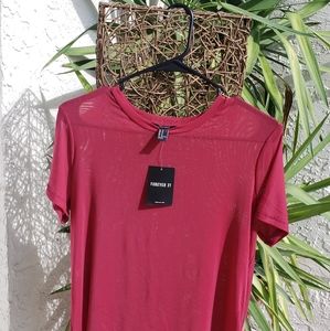 Forever 21 sheer sheet tshirt